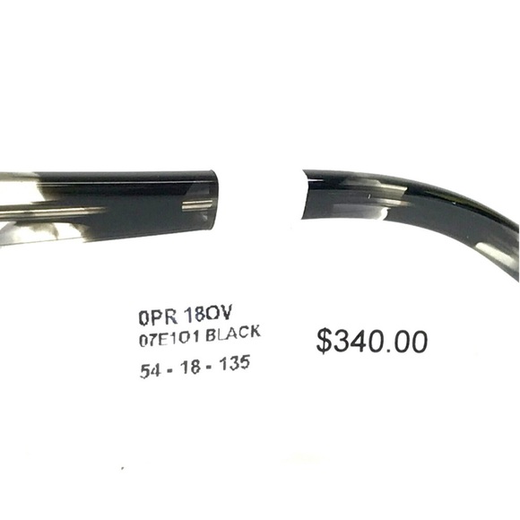 Prada Eyeglasses Black Tortoise Rectangular NEW - Picture 7 of 13